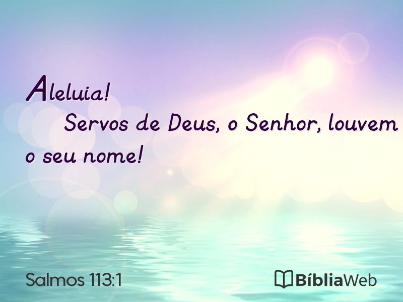 Salmos 113:1 em imagem para compartilhar