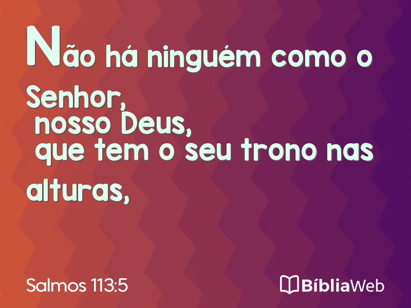 Salmos 113:5 em imagem para compartilhar