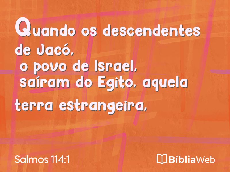 Salmos 114:1 em imagem para compartilhar