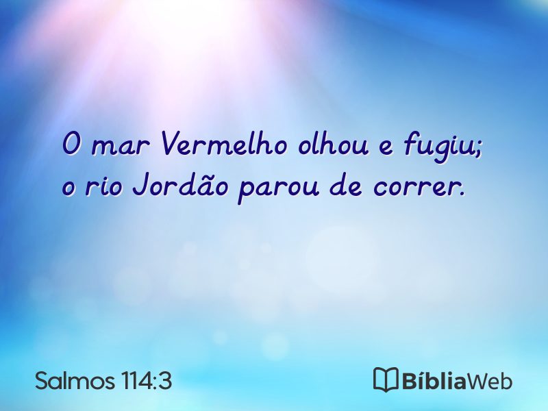 Salmos 114:3 em imagem para compartilhar