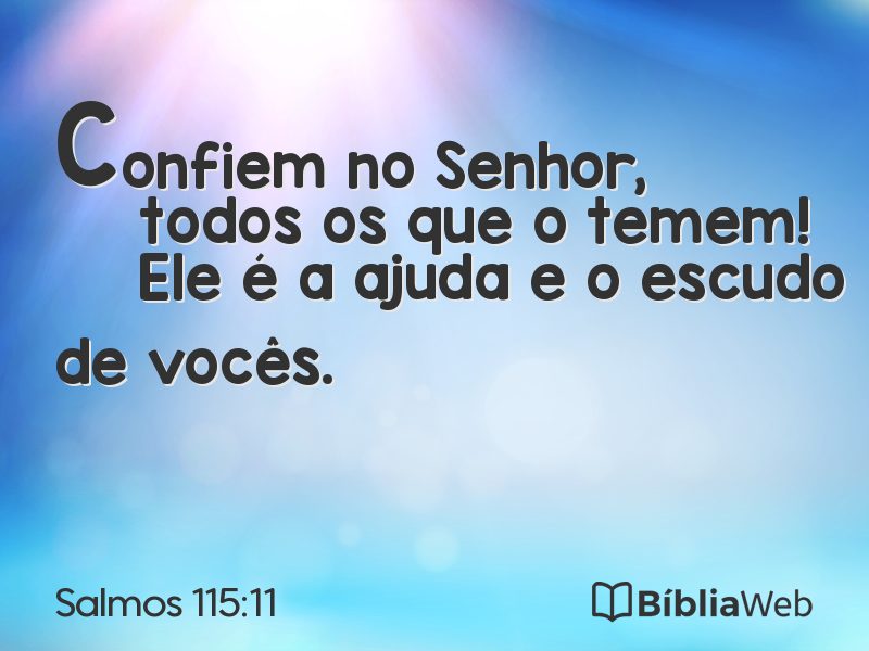 Salmos 115:11 em imagem para compartilhar