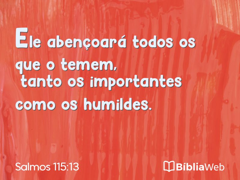 Salmos 115:13 em imagem para compartilhar