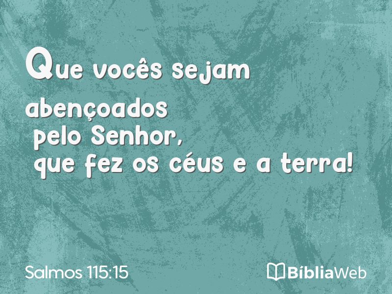 Salmos 115:15 em imagem para compartilhar