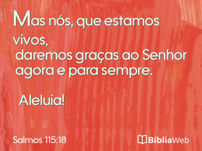 Salmos 115:18 em imagem para compartilhar