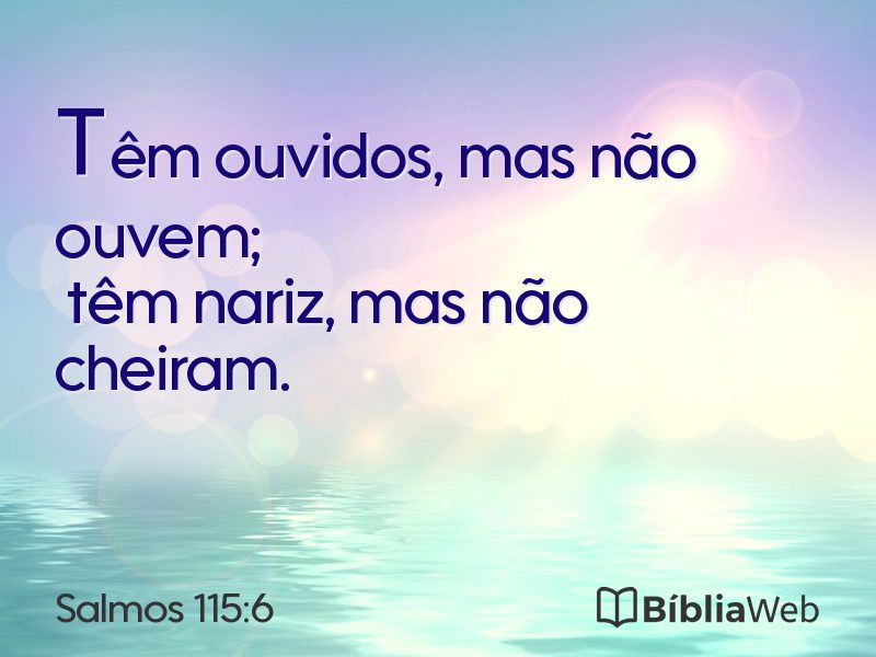 Salmos 115:6 em imagem para compartilhar