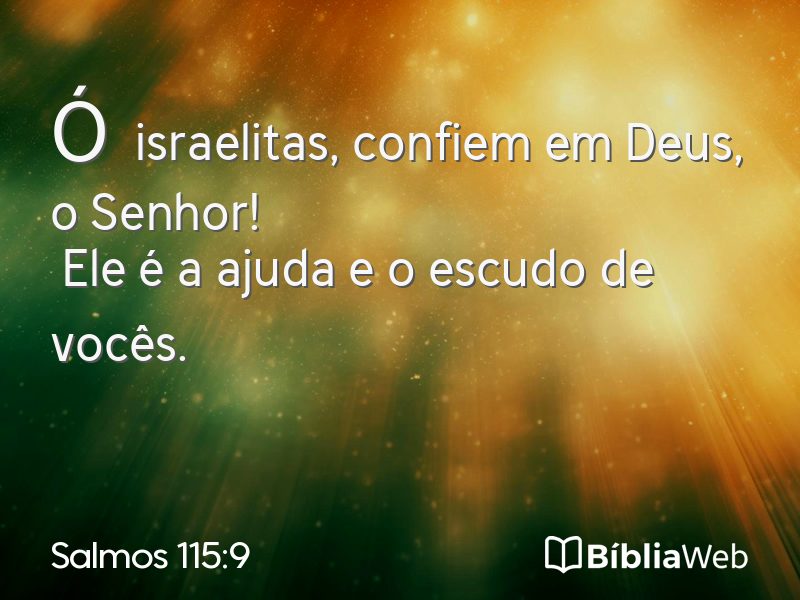 Salmos 115:9 em imagem para compartilhar