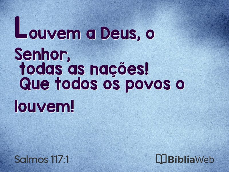 Salmos 117:1 em imagem para compartilhar