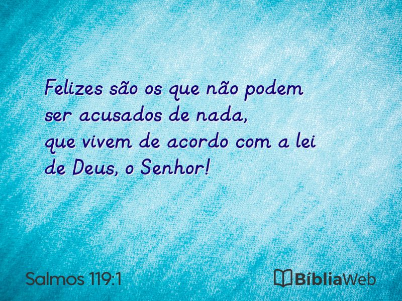 Salmos 119:1 em imagem para compartilhar