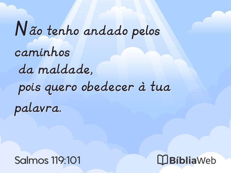 Salmos 119:101 em imagem para compartilhar