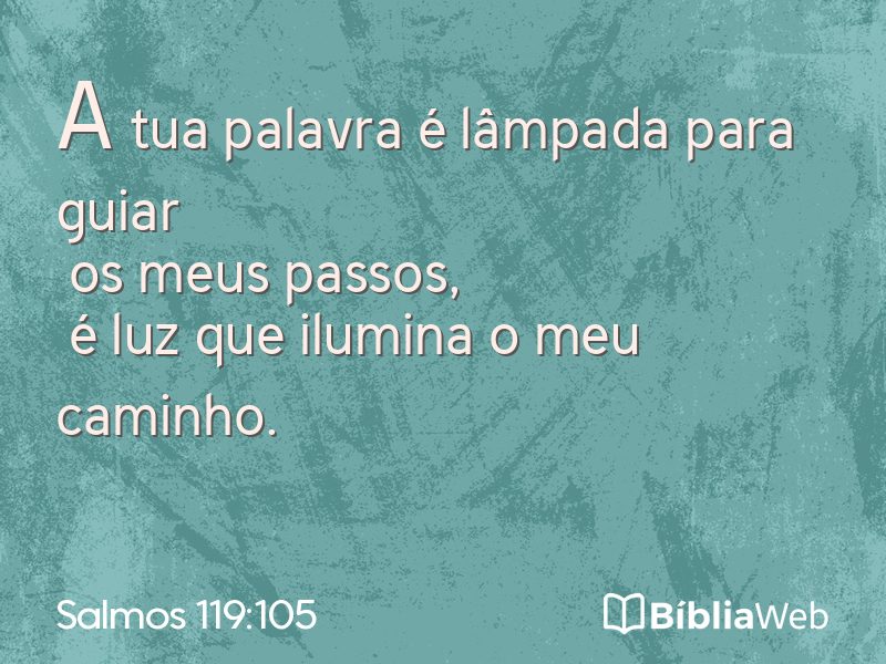 Salmos 119:105 em imagem para compartilhar