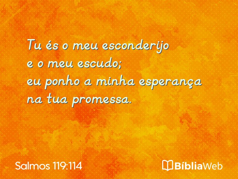 Salmos 119:114 em imagem para compartilhar