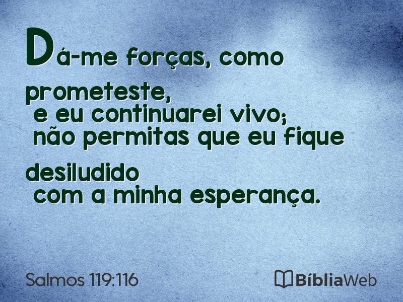 Salmos 119:116 em imagem para compartilhar