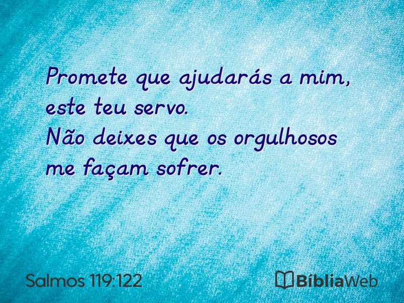 Salmos 119:122 em imagem para compartilhar
