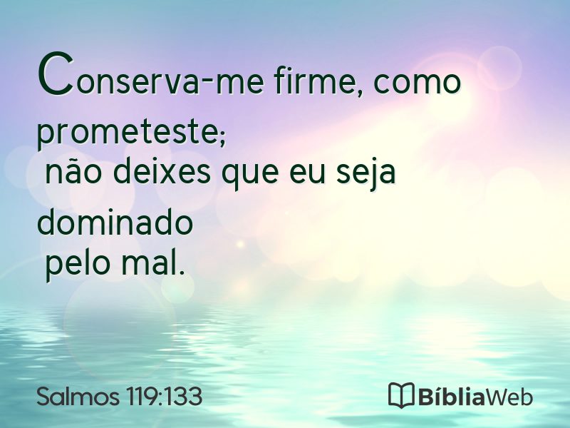 Salmos 119:133 em imagem para compartilhar