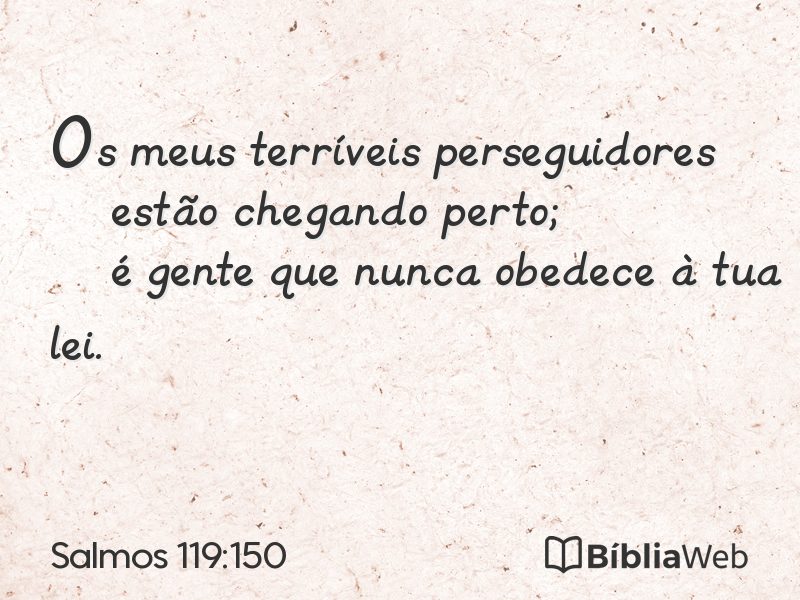 Salmos 119:150 em imagem para compartilhar