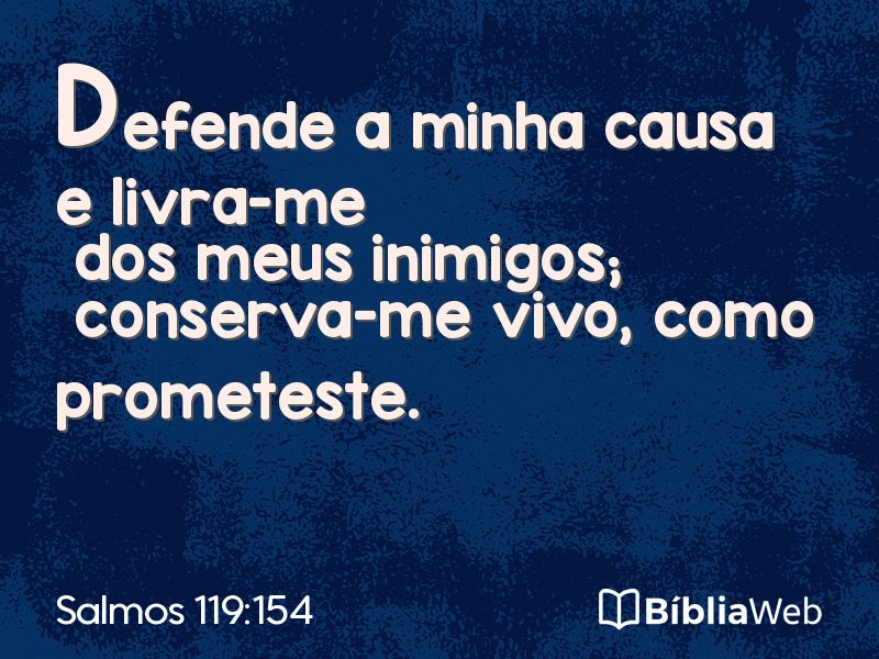 Salmos 119:154 em imagem para compartilhar