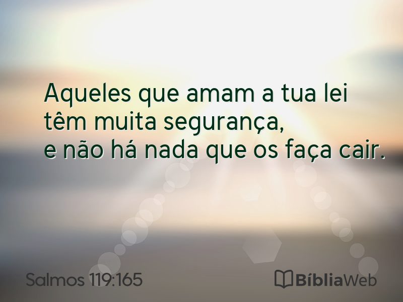 Salmos 119:165 em imagem para compartilhar