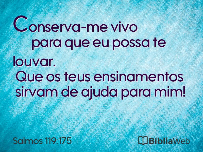 Salmos 119:175 em imagem para compartilhar