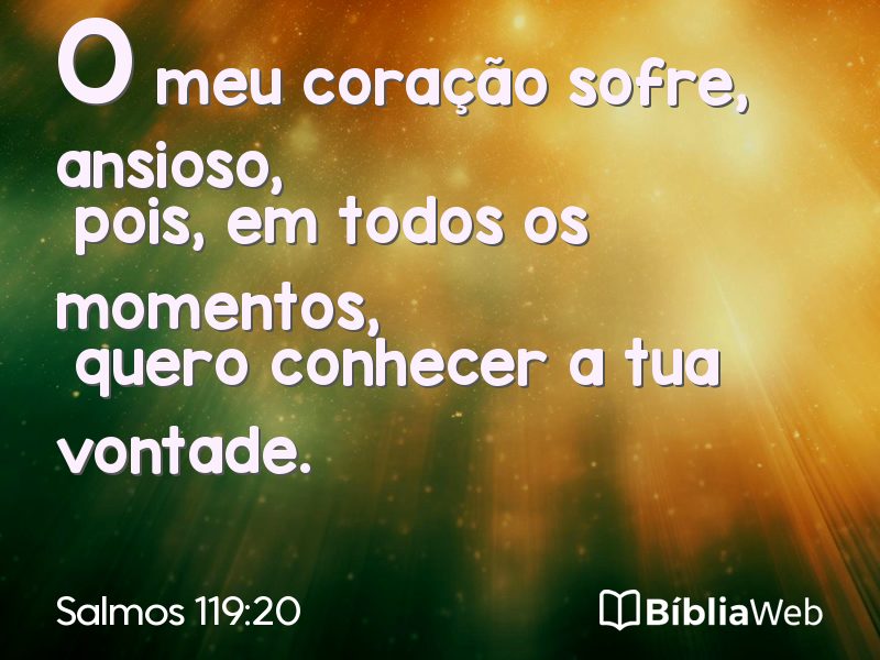 Salmos 119:20 em imagem para compartilhar
