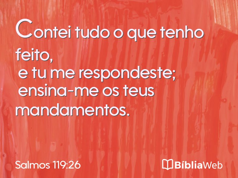 Salmos 119:26 em imagem para compartilhar