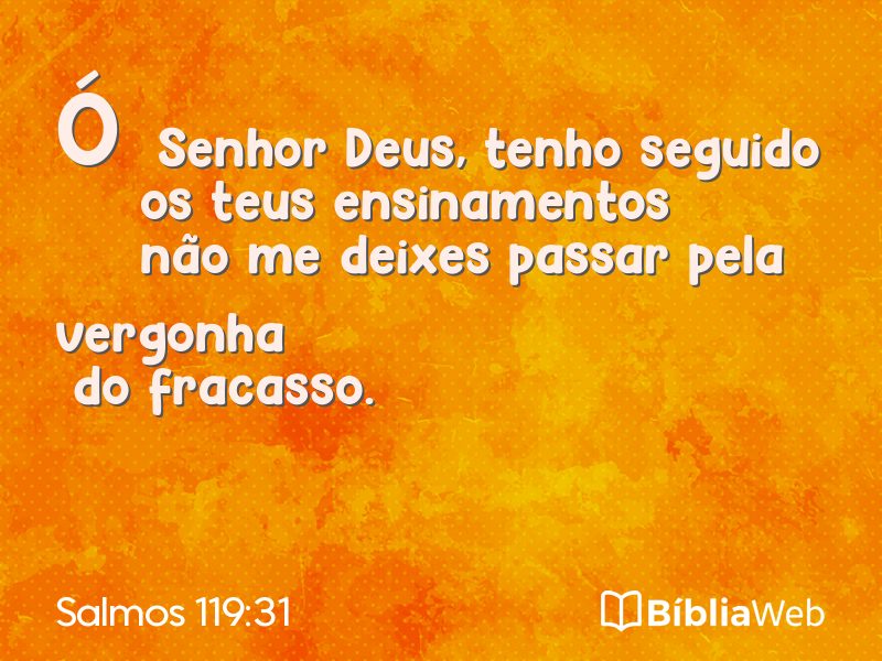 Salmos 119:31 em imagem para compartilhar