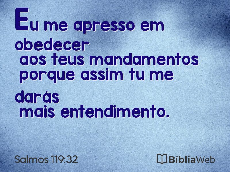 Salmos 119:32 em imagem para compartilhar