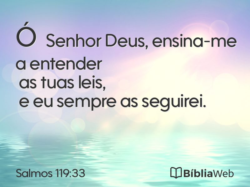 Salmos 119:33 em imagem para compartilhar