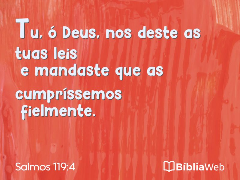 Salmos 119:4 em imagem para compartilhar