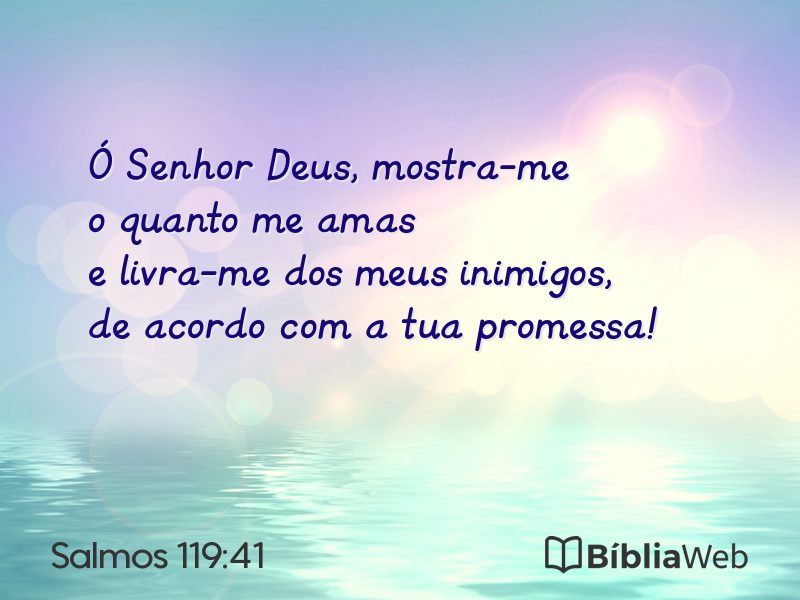 Salmos 119:41 em imagem para compartilhar