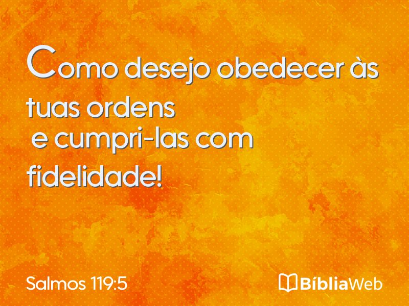 Salmos 119:5 em imagem para compartilhar