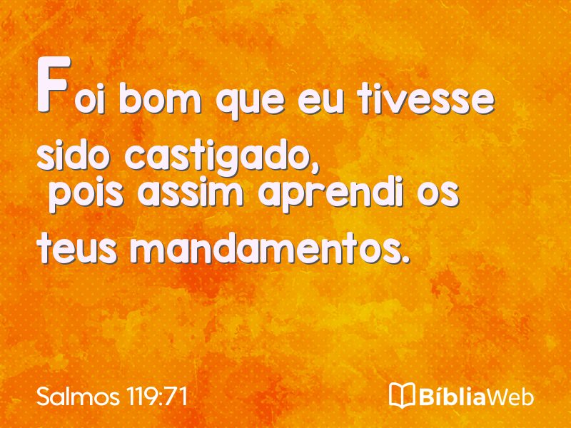 Salmos 119:71 em imagem para compartilhar