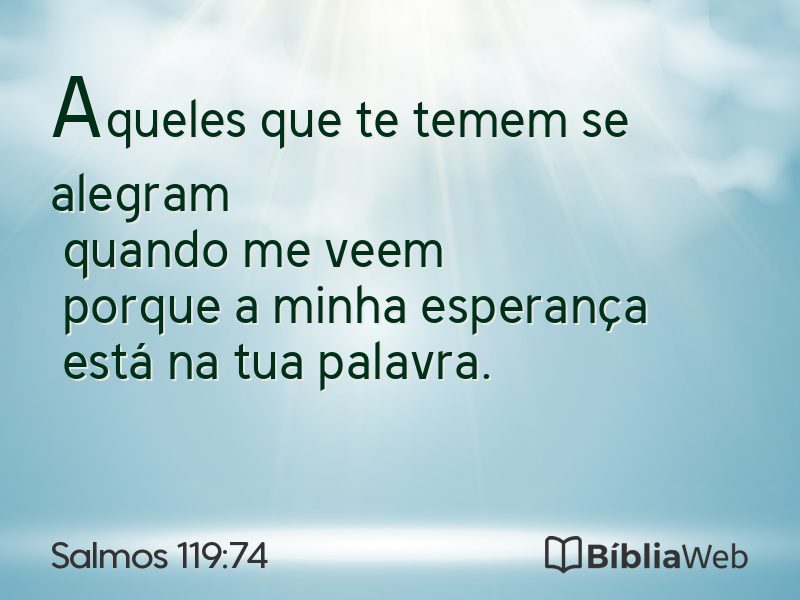 Salmos 119:74 em imagem para compartilhar
