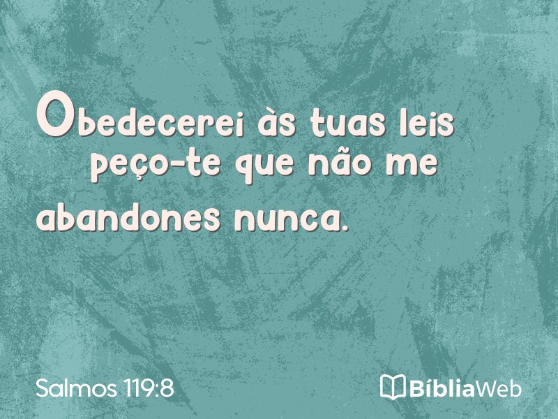 Salmos 119:8 em imagem para compartilhar