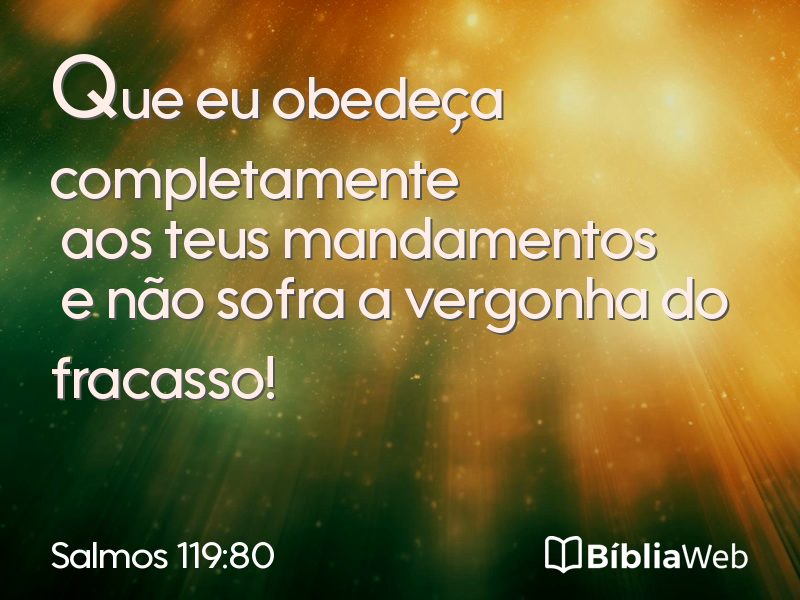 Salmos 119:80 em imagem para compartilhar