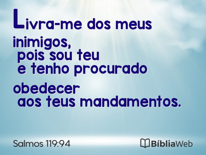 Salmos 119:94 em imagem para compartilhar