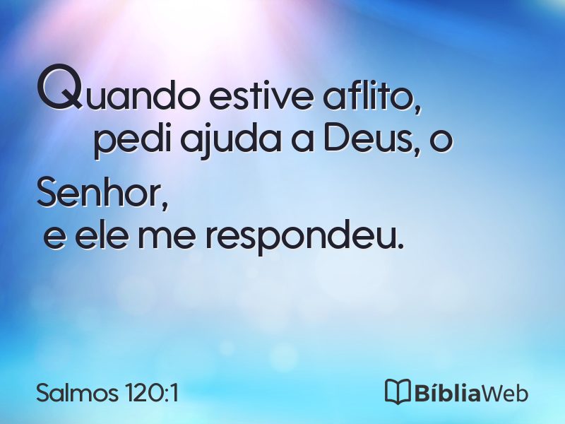 Salmos 120:1 em imagem para compartilhar