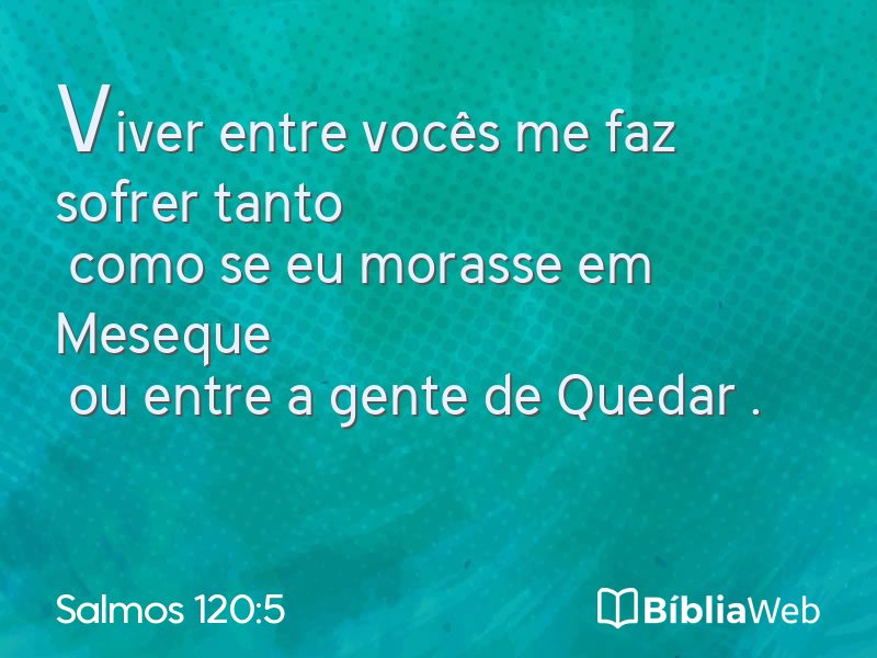 Salmos 120:5 em imagem para compartilhar
