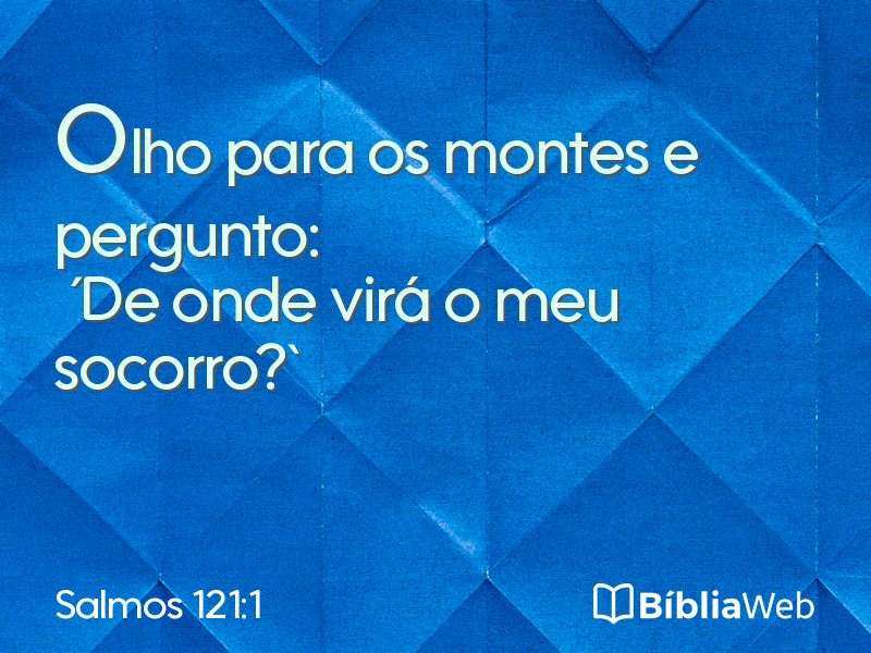 Salmos 121:1 em imagem para compartilhar