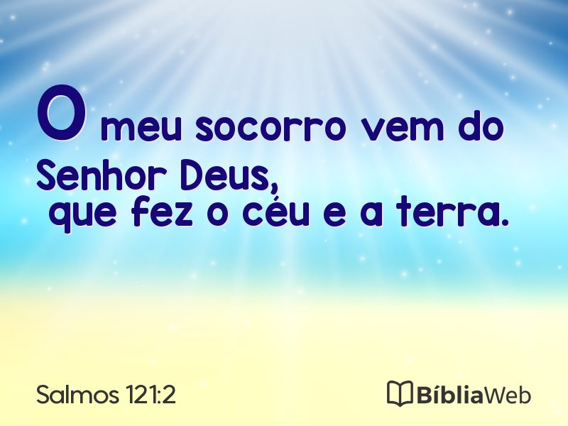 Salmos 121:2 em imagem para compartilhar