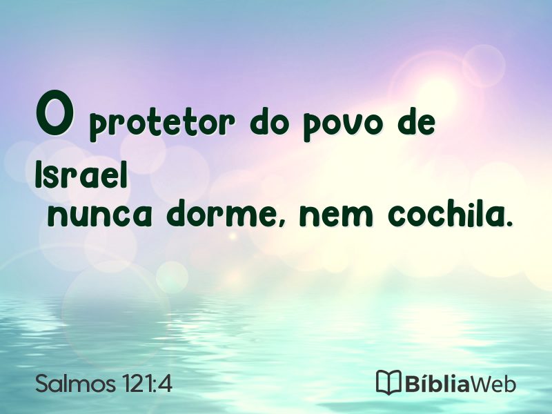 Salmos 121:4 em imagem para compartilhar