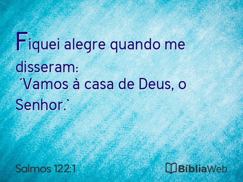 Salmos 122:1 em imagem para compartilhar