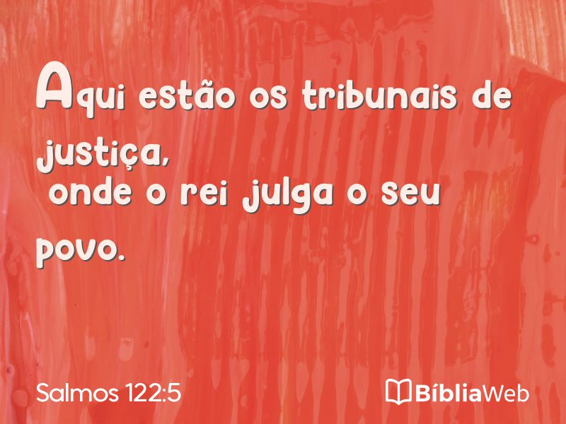 Salmos 122:5 em imagem para compartilhar