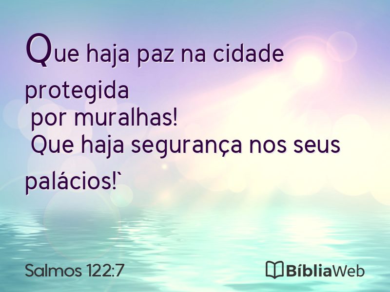 Salmos 122:7 em imagem para compartilhar