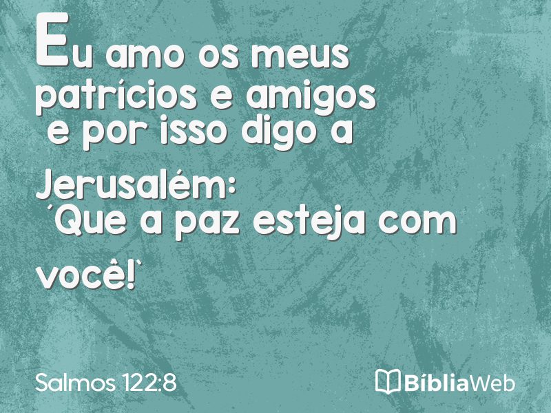 Salmos 122:8 em imagem para compartilhar