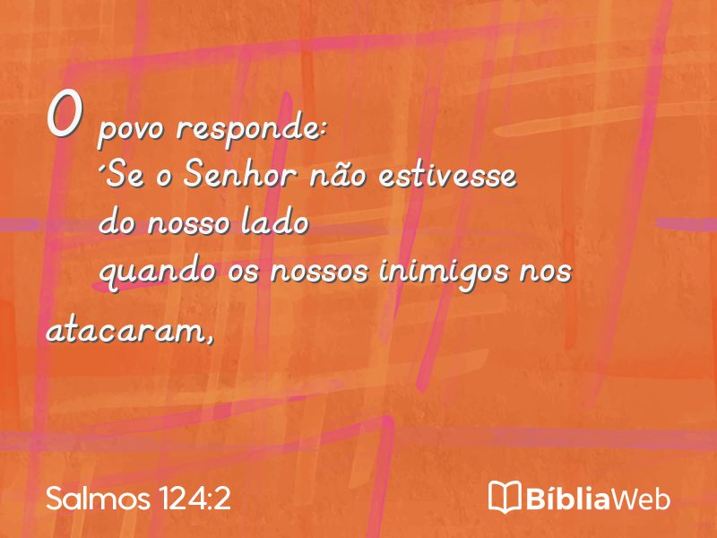 Salmos 124:2 em imagem para compartilhar