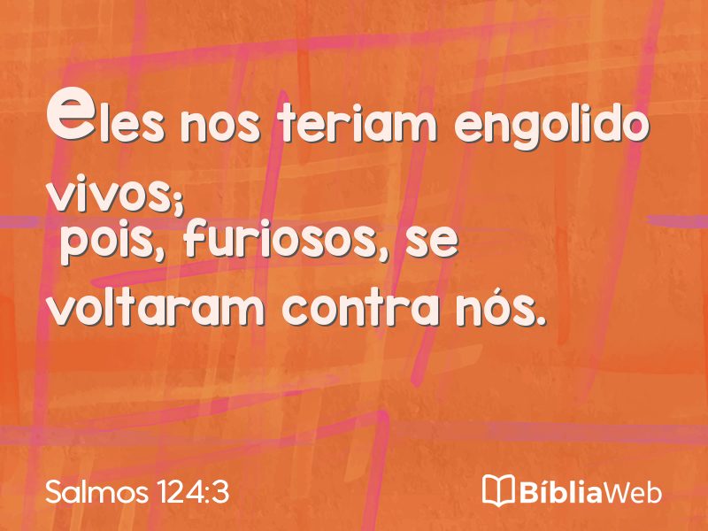 Salmos 124:3 em imagem para compartilhar