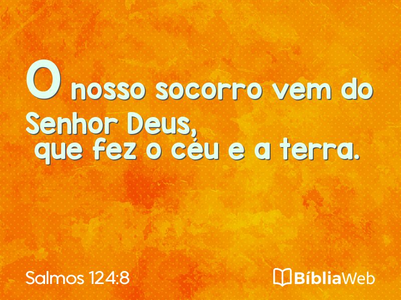 Salmos 124:8 em imagem para compartilhar
