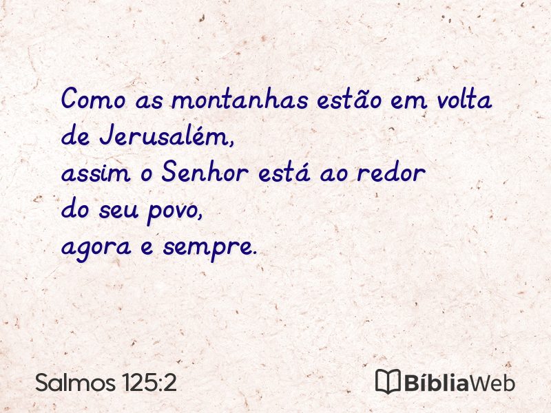 Salmos 125:2 em imagem para compartilhar