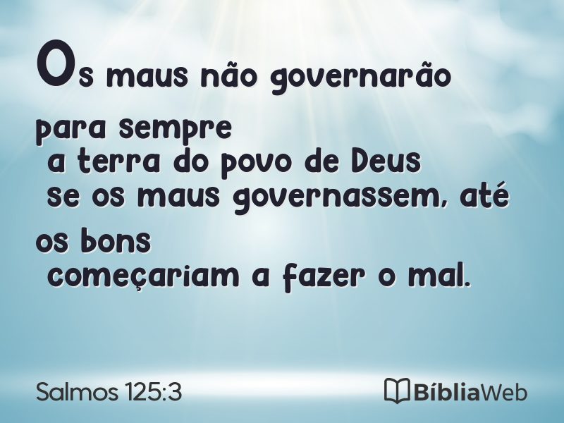 Salmos 125:3 em imagem para compartilhar