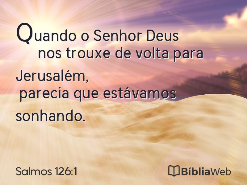 Salmos 126:1 em imagem para compartilhar